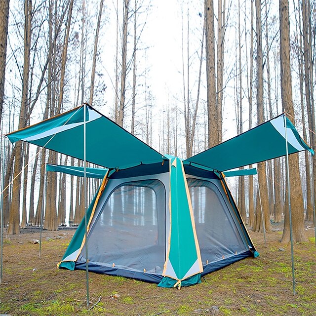 TANXIANZHE® 8 أشخاص خيمة شفافة منزل شفاف في الهواء الطلق ضد الهواء مقاوم للأشعة فوق البنفسجية مكتشف الأمطار طبقات مزدوجة أوتوماتيكي خيمة التخييم 2000-3000 mm إلى Camping / Hiking / Caving تنزه