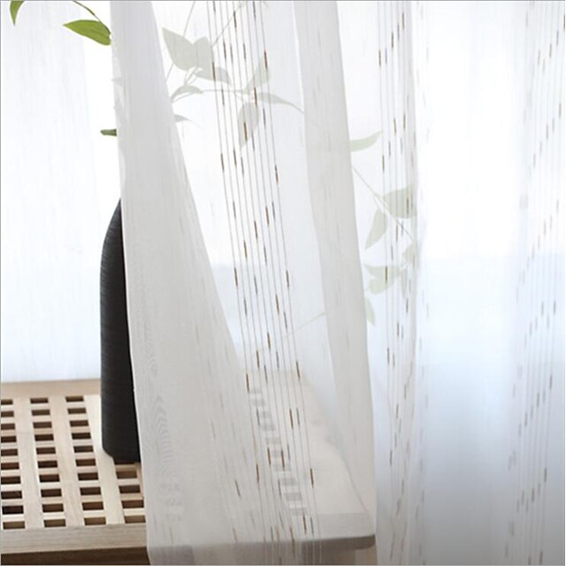  Modern Sheer Curtains Shades Due pannelli Tenda