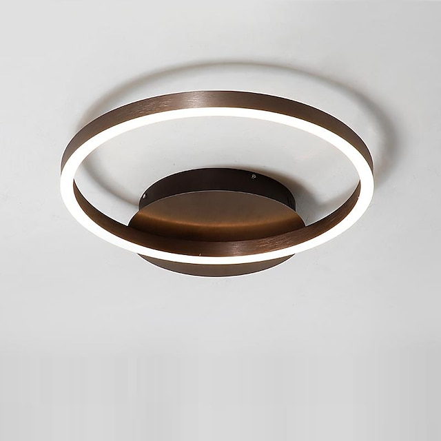  1-luz 45 cm led embutido luzes metal círculo acrílico acabamentos pintados contemporâneo led 110-120v 220-240v