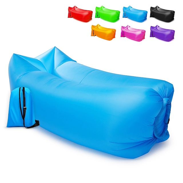  21Grams Air Sofa Inflatable Sofa Sleep lounger Air Bed Design-Ideal Couch Outdoor Camping Waterproof Portable Fast Inflatable Ultra Light (UL) Nylon for 1 person Camping / Hiking Beach Camping Fall
