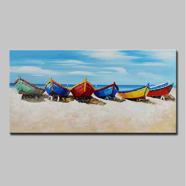  olejomalba ručně vyráběné ručně malované stěny umění domácí dekorace dekorace obývací pokoj ložnice krajina zátiší moře oceán loď pláž moderní válcované plátno s nataženým rámem
