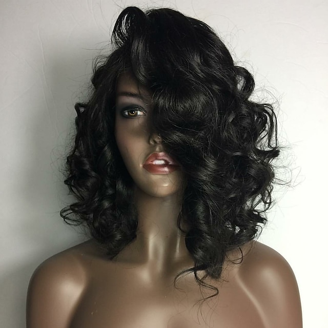  Cabelo Humano Renda Frontal sem Cola Frente de Malha Peruca Parte lateral Cabelo Peruviano Ondulado Peruca 150% Densidade do Cabelo com o cabelo do bebê Para Mulheres Curto Longo Médio Perucas de