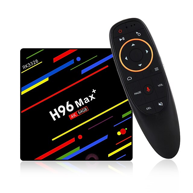  h96 max plus tv-kasse android 9.0 4 gb ram 32 gb 64 gb rom rockchip sæt top boks 5g wifi 4k smart medieafspiller pro pk x96 rk3318 hk1