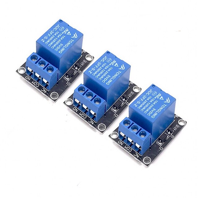  3pcs 5v Relay Module for Arduino ARM PIC AVR MCU 5V Indicator Light LED 1 Channel Relay Module