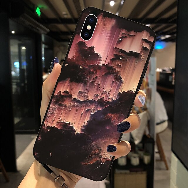  Phone Case For Apple Back Cover iPhone X iPhone 8 Plus iPhone 8 iPhone 7 Plus iPhone 7 iPhone 6s Plus iPhone 6s iPhone 6 Plus iPhone 6 iPhone SE / 5s Pattern Scenery Soft TPU