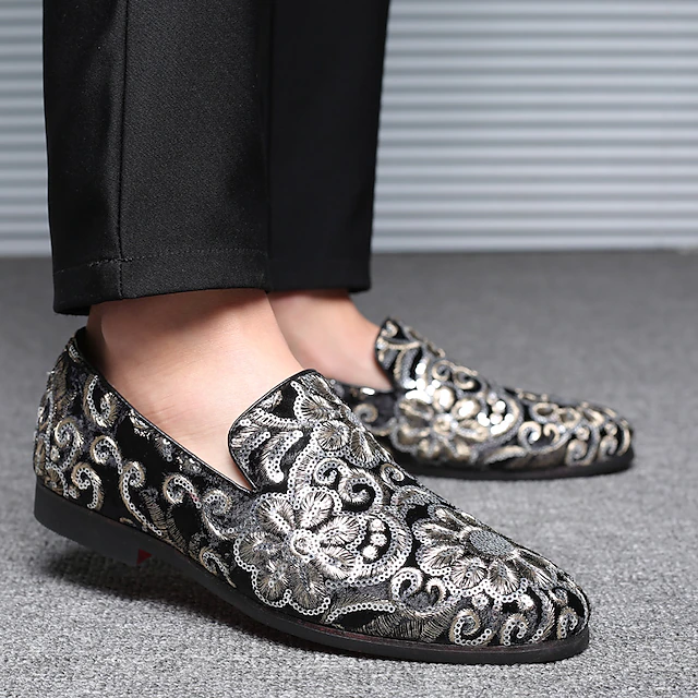 Men's Loafers & Slip-Ons Formal Shoes Comfort Shoes Sequin Classic ...