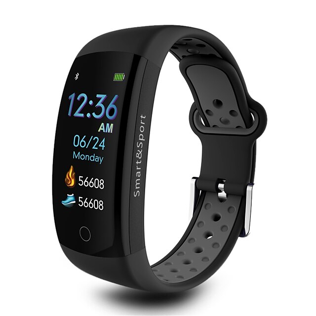  q6s reloj inteligente bt 4.0 fitness tracker soporte notificar y monitor de frecuencia cardíaca deportes smartwatch compatible con teléfonos iphone / samsung / android