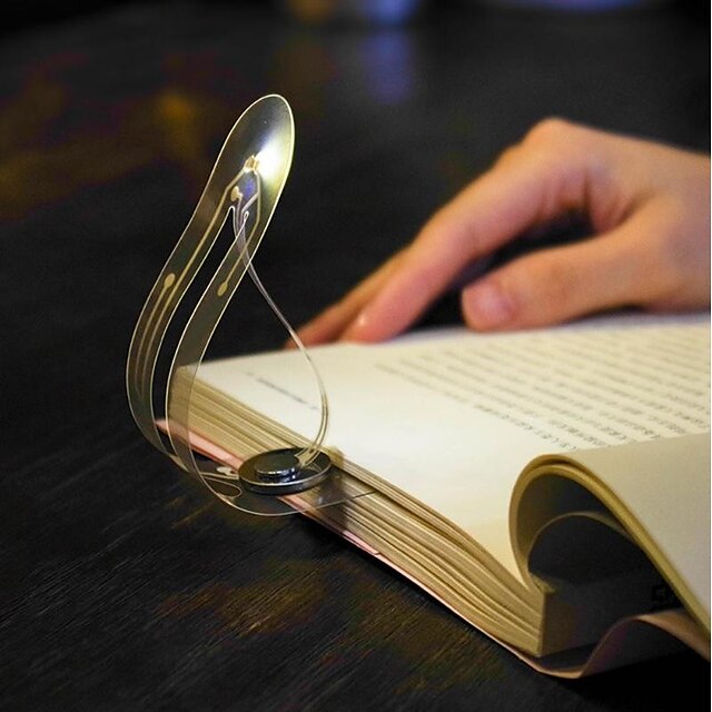  Pocket Bookmark Light Book Light LED Bookmark Light Camping Nightlight Reading Lamps 1pc 