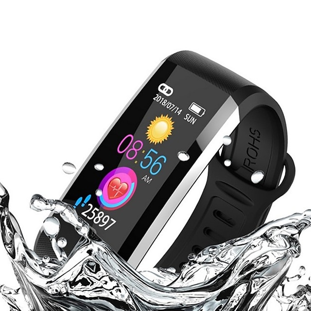  KUPENG WQ6 Barbati femei Brățară inteligent Android iOS Bluetooth Rezistent la apă Touch Screen GPS Monitor Ritm Cardiac Măsurare Tensiune Arterială Pedometru Reamintire Apel Monitor de Activitate
