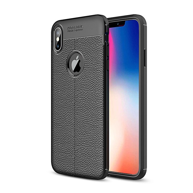  Hülle Für Apple iPhone XR / iPhone XS / iPhone XS Max Geprägt Rückseite Solide Weich PU-Leder