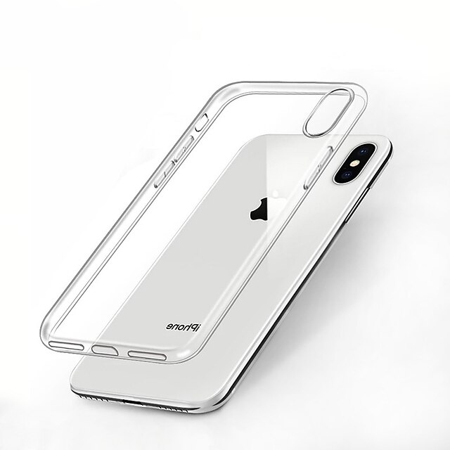  Case For Apple iPhone 11 / iPhone XR / iPhone 11 Pro Shockproof / Transparent Back Cover Solid Colored Soft TPU