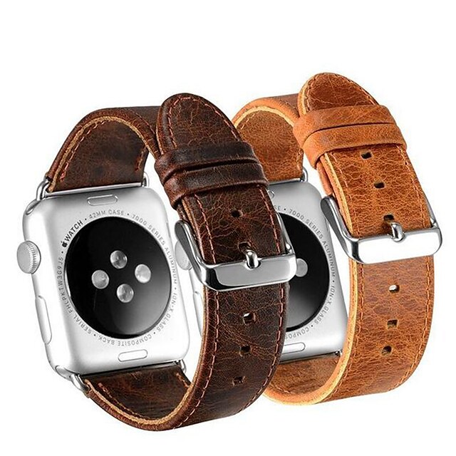 Smart Watch Leather Band for Apple Watch Series 6 SE 5 4 3 2 1  Apple iwatch Leather Loop Genuine Leather Sport Business Bands High-end Fashion comfortable Health Wrist Straps