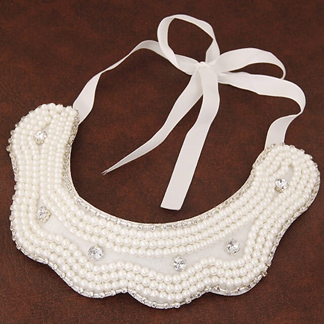  Damen Kragen Perlenkette Perlen Künstliche Perle damas Modisch Weiß Modische Halsketten Schmuck Für Party Alltag Normal