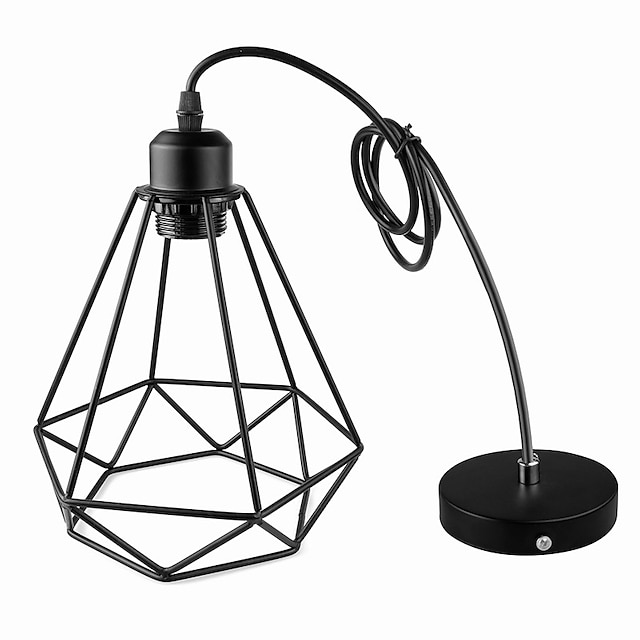 Lights & Lighting Pendant Lights | 1-Light 20.5 cm Mini Style Pendant Light Metal Geometrical Painted Finishes Retro Vintage / C