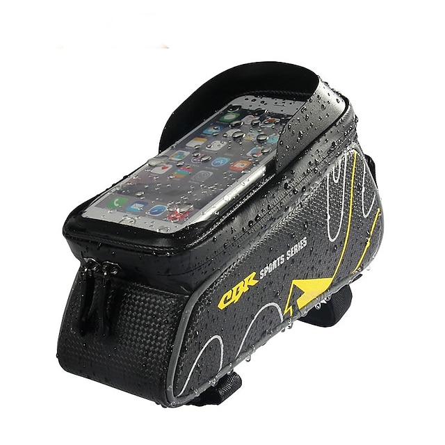  حقيبة الهاتف الخليوي حقيبة دراجة الإطار 6 بوصة مقاوم للماء ركوب الدراجة إلى iPhone 8 Plus / 7 Plus / 6S Plus / 6 Plus أحمر رمادي غامق زنجبيلي الدراجة