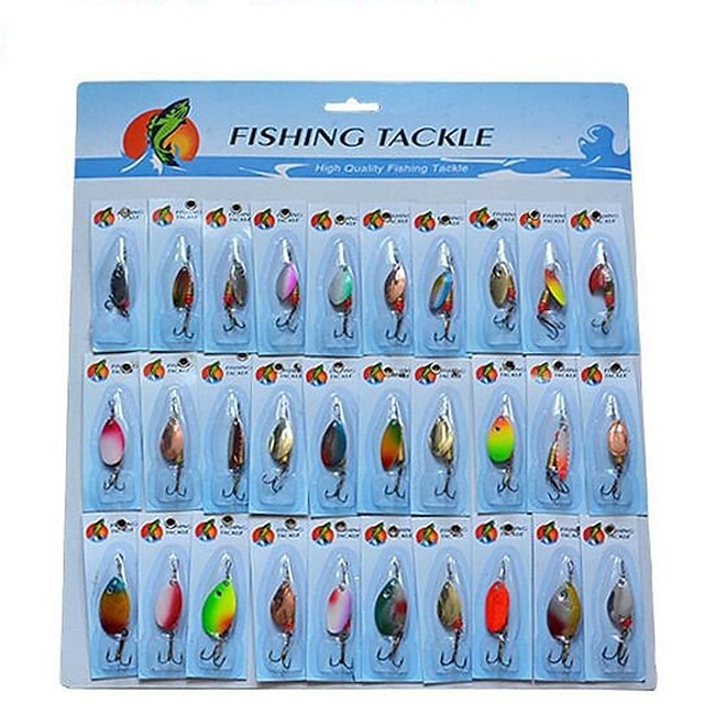 Kit De Leurres De Pêche HONGXIN-SHOP 24 Pièces - Leurres Souples Et Durs - Appâts Pour Eau Douce Et Mer