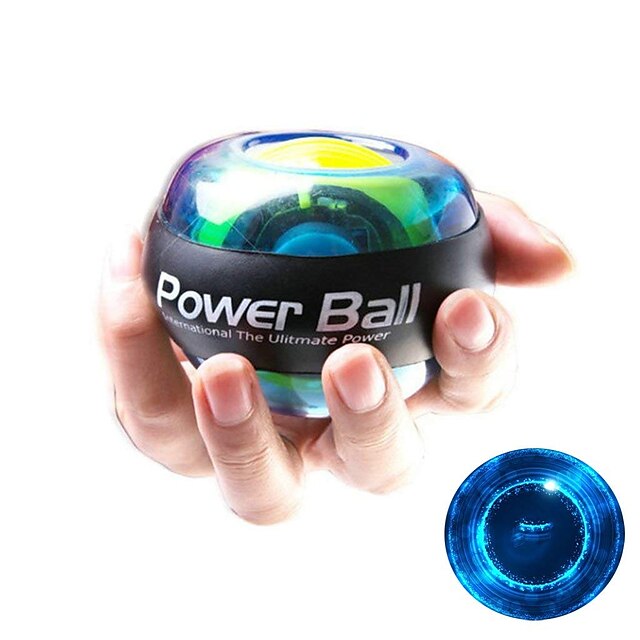  Powerball Spinner Gyroscopic Strengthener Sports Rubber Gym Workout Exercise & Fitness Workout LED Essential Stress Relief Hand Therapy Wrist Trainer For Wrist Hand Forearm Home Office