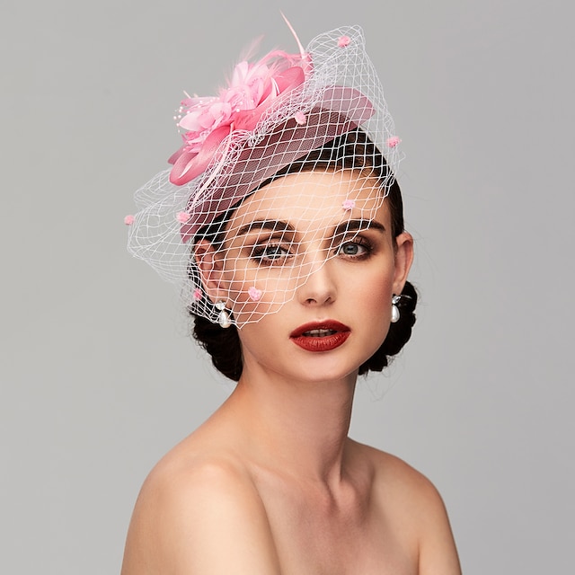 BlairNadeauBridal Emerald Green Fascinator, Feather Hairpiece, High Tea Headpiece, Wedding Birdcage Veil, Black Cocktail Hat, Ivory Bridal Hat, Katharine