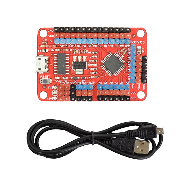  Keyes open source lgt8f328p kontrolkort kompatibel med Arduino Development Board / rød / miljøbeskyttelse