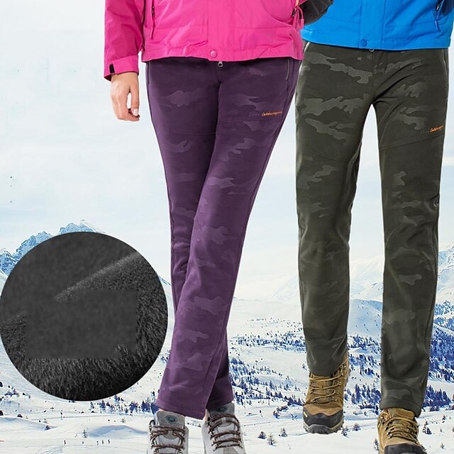  Dámské Kalhoty na lyže Lyže Outdoor a turistika Snowboard Zahřívací Voděodolný Větruvzdorné POLY elastan Kalhoty Oblečení na lyže / Zima / maskování