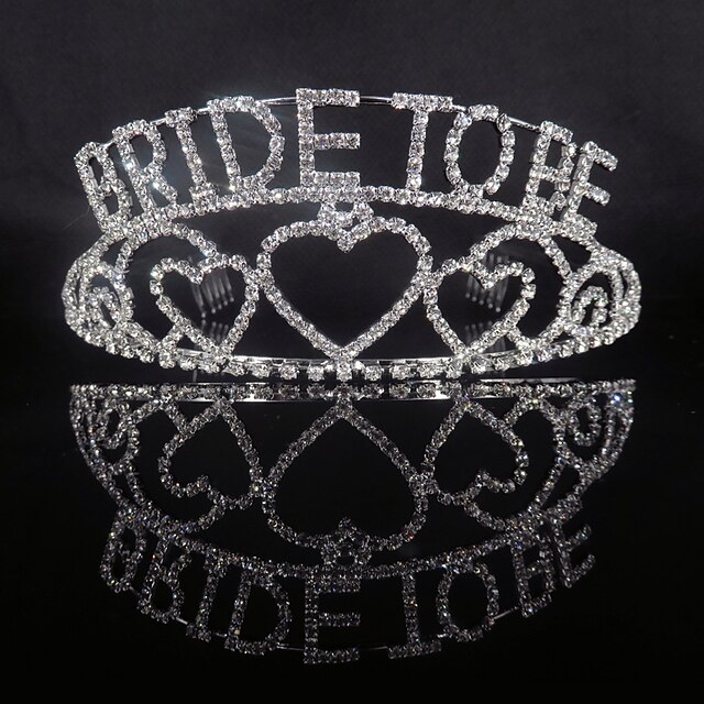  Alloy Tiaras with Crystals 1 Piece Wedding / Special Occasion Headpiece