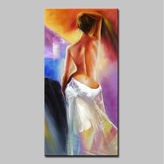  Oil Painting Hand Painted - People / Nude Classic / Modern Canvas