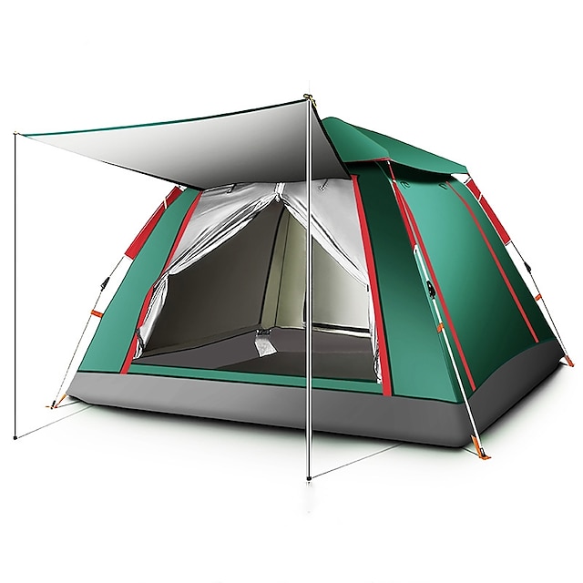 TANXIANZHE® 5 شخص أوتوماتيكي الخيمة في الهواء الطلق ضد الهواء مقاوم للأشعة فوق البنفسجية مكتشف الأمطار طبقة واحدة أوتوماتيكي خيمة التخييم 2000-3000 mm إلى صيد السمك شاطئ Camping / Hiking / Caving