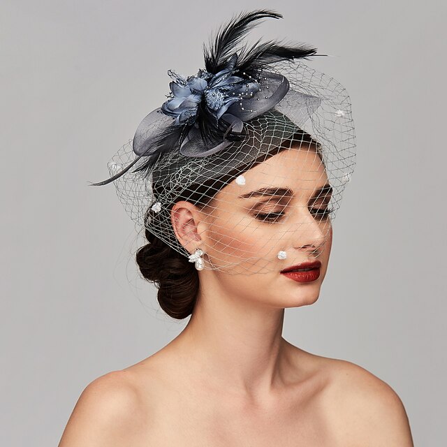 Serre-tête / Headpiece Noir Dentelle Feuilles – Style Floral, Vintage, Occasion