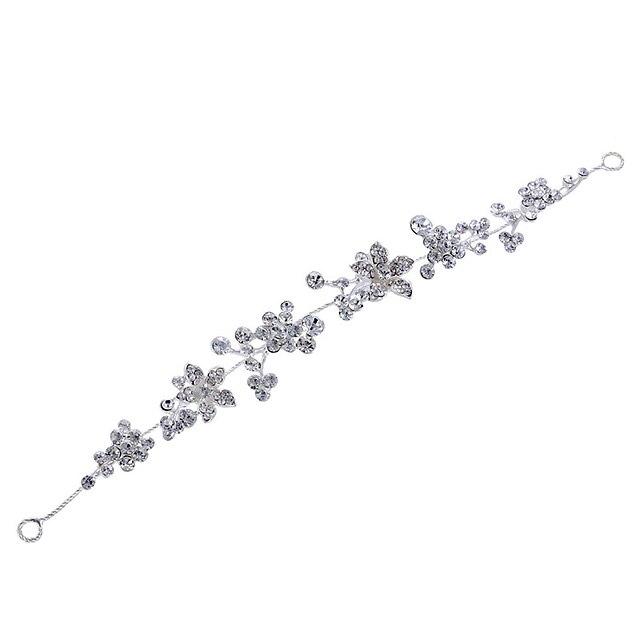  Alloy Hair Combs / Hair Tool with Crystal / Rhinestone 1 Piece Wedding / Special Occasion Headpiece