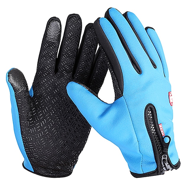  Bike Gloves / Cycling Gloves Ski Gloves Touch Gloves Men's Women's Snowsports Full Finger Gloves Waterproof Windproof Warm Canvas Fleece Ski / Snowboard