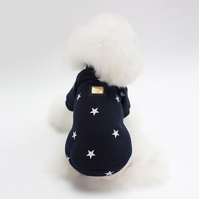  Σκυλιά Πουλόβερ Ρούχα κουταβιών Χαρακτήρας Αστέρια Sweet Style Θερμαντικά Χειμώνας Ρούχα για σκύλους Ροζ Σκούρο μπλε Στολές Βαμβάκι Τ M L XL XXL