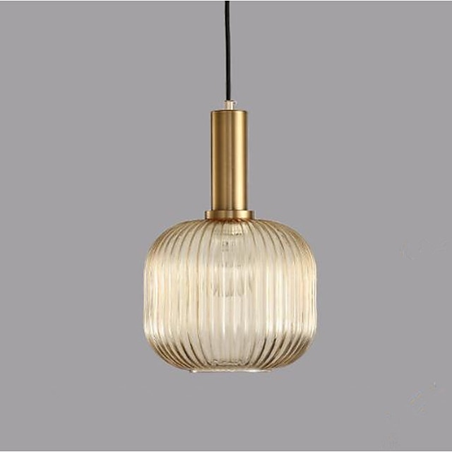 Lights & Lighting Pendant Lights | 1-Light 20 cm Creative Pendant Light Metal Glass Globe Painted Finishes Contemporary / LED 11