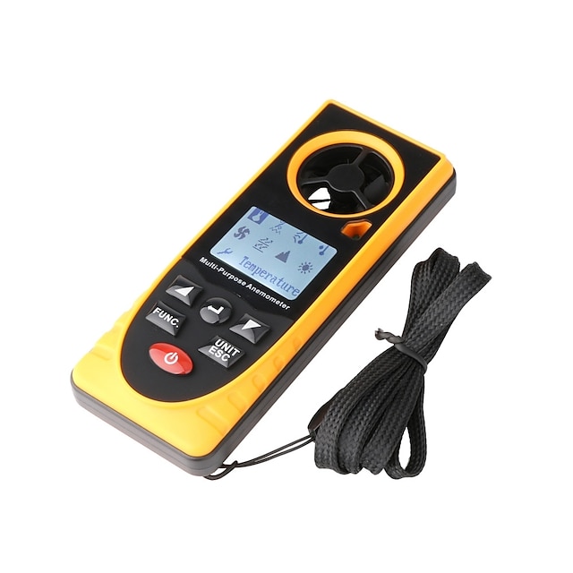  GM8910 Multi-functional Digital Anemometer Air velocity Temperature Humidity Wind Chill Dew Point Barometric Pressure tester
