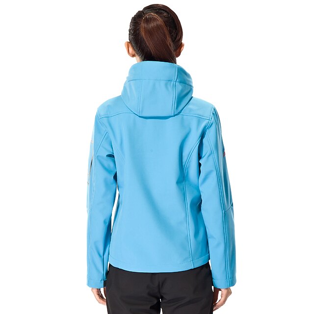 Cikrilan Women's WaterResistant Softshell Jacket with Removable Hood