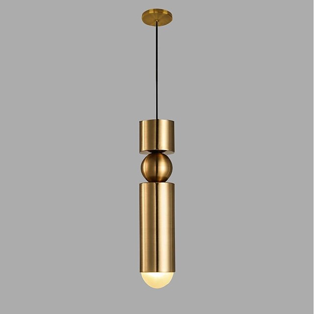 Lights & Lighting Pendant Lights | 1-Light 6 cm Pendant Light LED Island Light Metal Mini Gold Contemporary / Artistic AC100-240