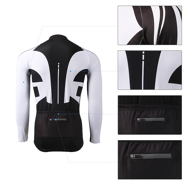 21Grams Men's Cycling Jersey with Bib Tights Long Sleeve Mountain Bike