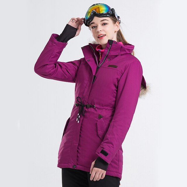  LanLaKa Women's Ski Jacket Skiing Snowboarding Winter Sports Thermal Warm Waterproof Windproof POLY Winter Jacket Ski Wear