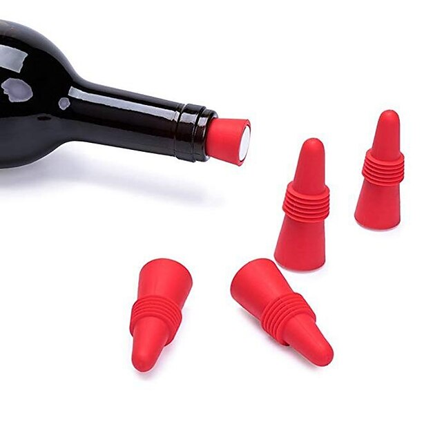  Wine Stopper Creative Kitchen Gadget Silicone Wine Stoppers 1pc Wine Accessories for Barware