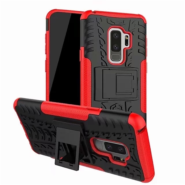  Case For Samsung Galaxy S9 Plus with Stand Back Cover Armor Hard PC