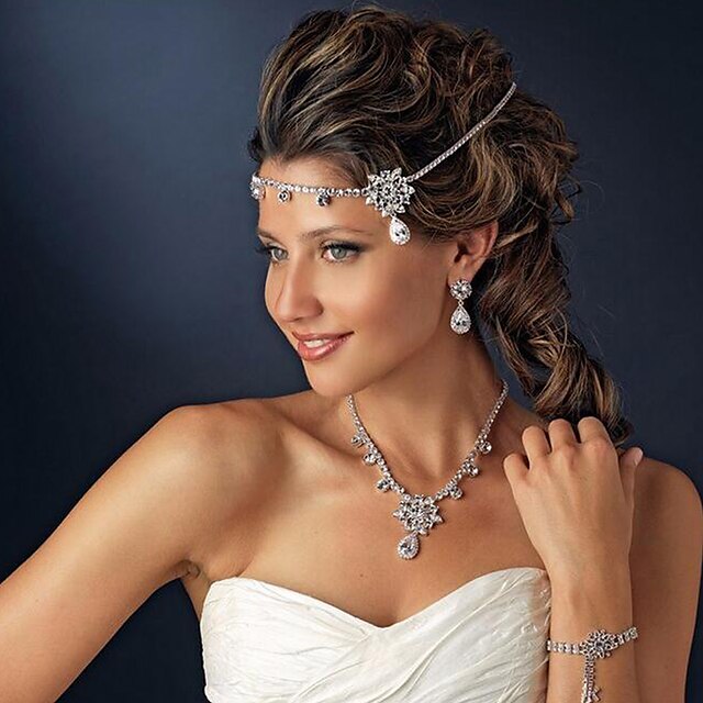 Crystal / Alloy Headbands / Headdress with Rhinestone 1 Piece Wedding / Party / Evening Headpiece