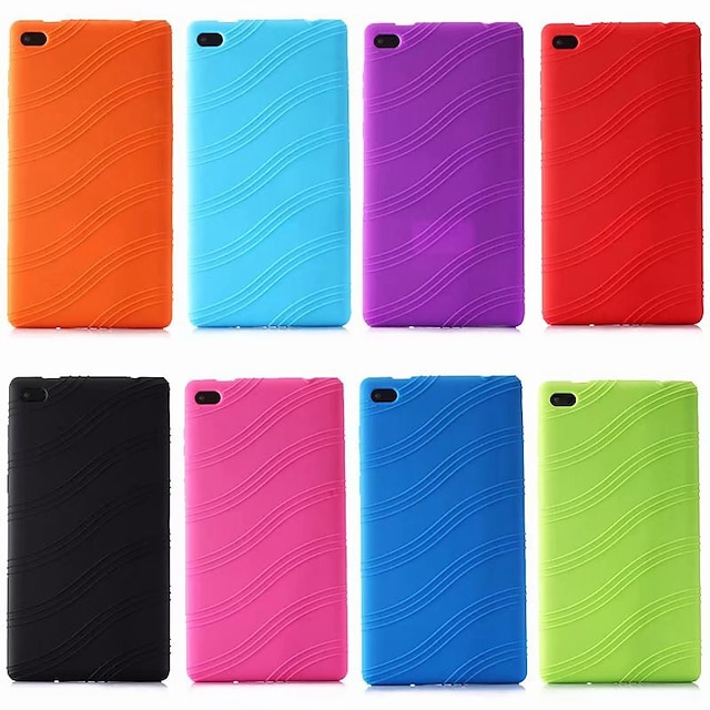  Case For Lenovo Lenovo Tab 7 Essential / Lenovo Tab 4 7 Essential Shockproof / Ultra-thin Back Cover Solid Colored Soft Silica Gel