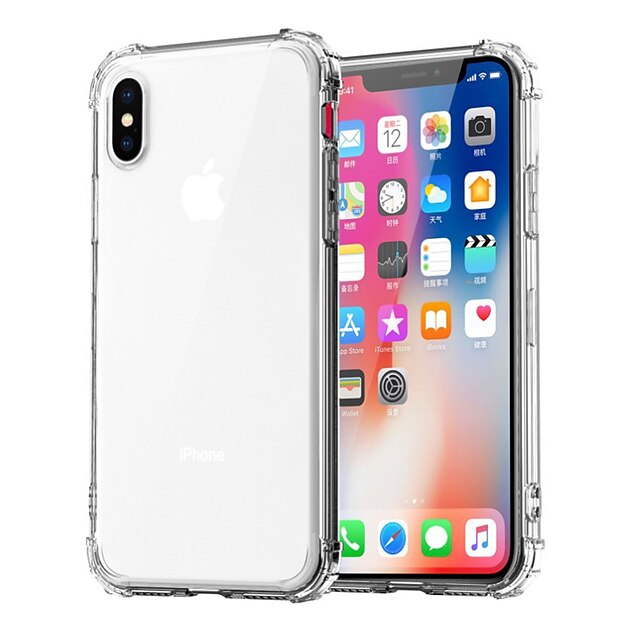  Case For Apple iPhone XR / iPhone XS / iPhone XS Max Shockproof / Transparent Back Cover Solid Colored Soft TPU