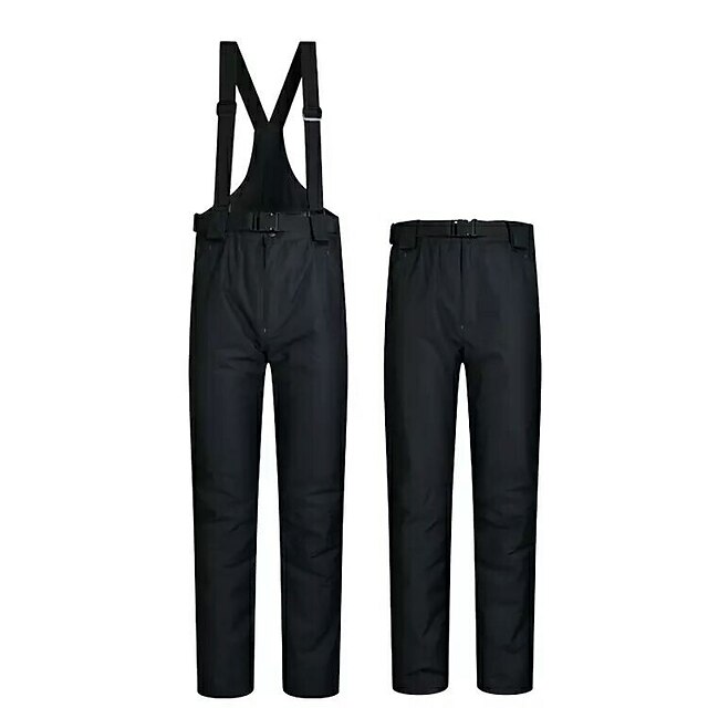  MUTUSNOW Hombre Mujer Pantalones de Esquí Baberos de esquí Al aire libre Otoño Mantiene abrigado Impermeable Resistente al Viento Listo para vestir Pantalones de babero para Esquí Camping / Invierno