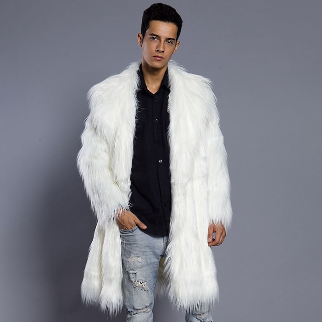  Long Sleeve Coats / Jackets Faux Fur Wedding / Party / Evening Men's Wraps With Solid