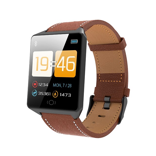  Indear CK12 Herren Smart-Armband Android iOS Bluetooth Wasserfest Touchscreen Herzschlagmonitor Blutdruck Messung Sport Schrittzähler Anruferinnerung AktivitätenTracker Schlaf-Tracker Sedentary