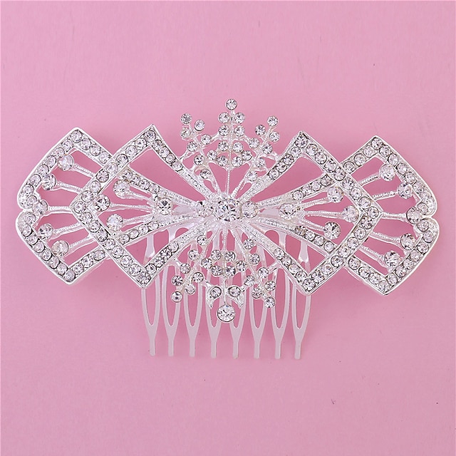  Alloy Hair Combs with Rhinestone 1 Piece Wedding / Party / Evening Headpiece