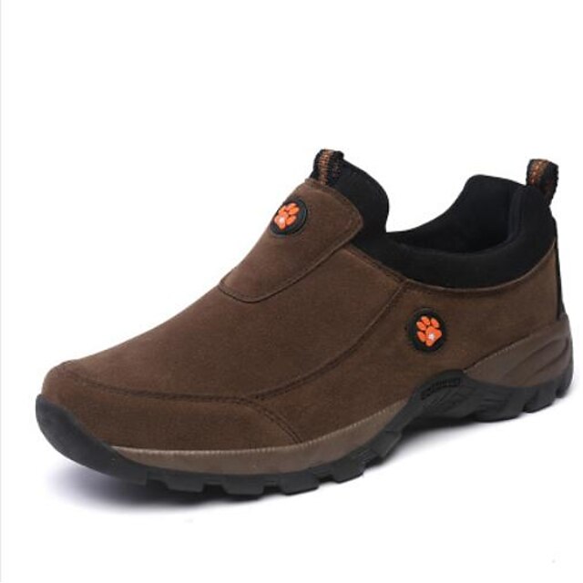  Heren Comfort schoenen Leer Lente / Herfst Loafers & Slip-Ons Draagbaar Leger Groen / Bruin / Grijs