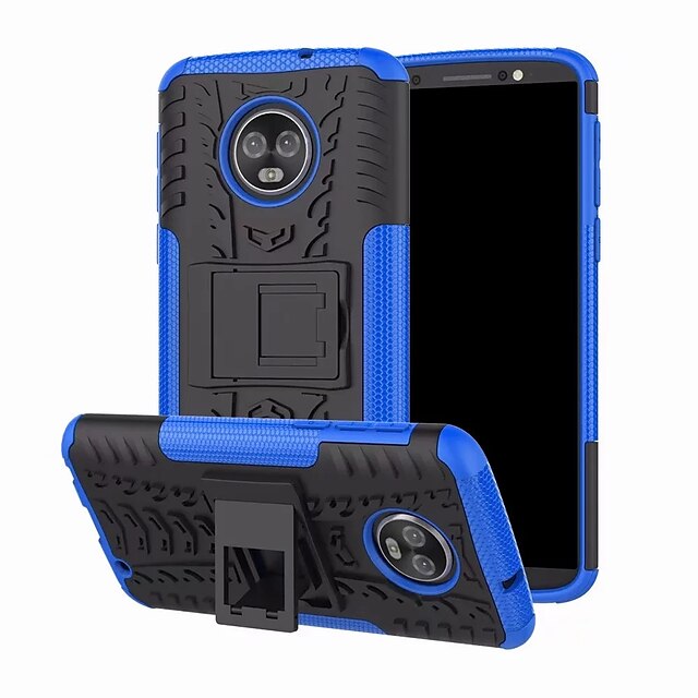  Case For Motorola Moto G6 Plus with Stand Back Cover Armor Hard PC