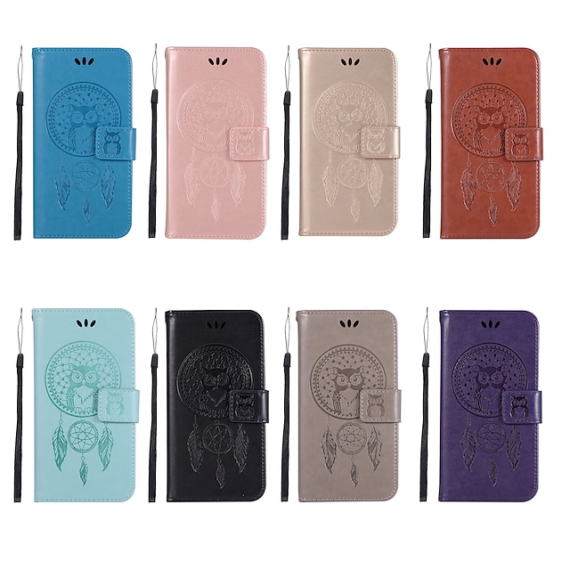  Case For Asus ASUS ZenFone Max Pro M1 ZB601KL / Asus Zenfone 4 ZE554KL / ASUS Zenfone 5 (ZE620KL) Wallet / Card Holder / with Stand Full Body Cases Owl Hard PU Leather