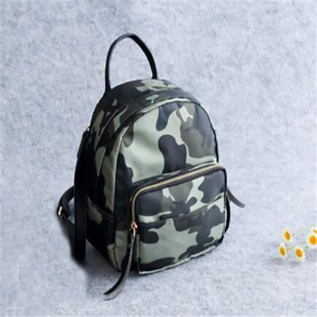 mochila mujer verde militar